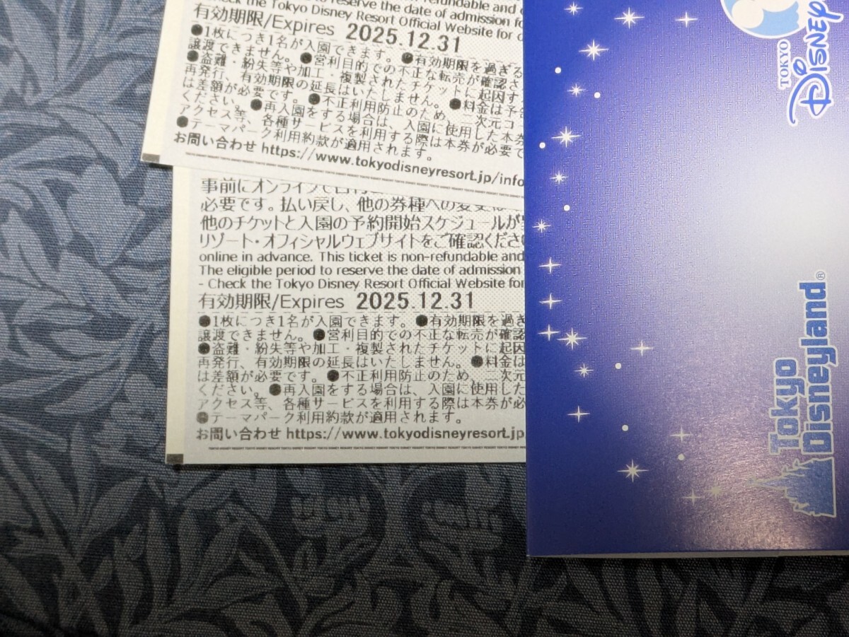 東京ディズニーリゾートパークチケット　ペア 【有効期限2025年12月31日】_2