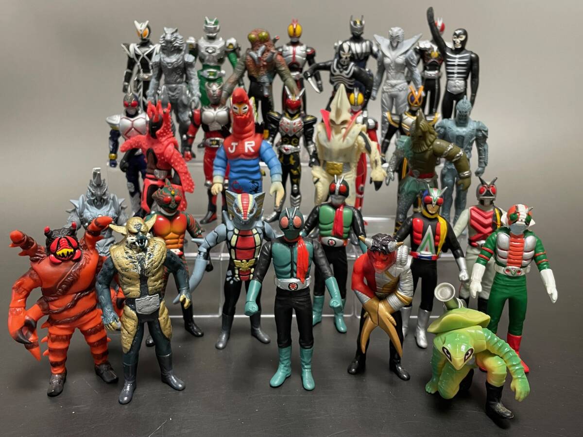 当時物 仮面ライダー 2002 ミニソフビ 32体コンプリート ソフビ道
