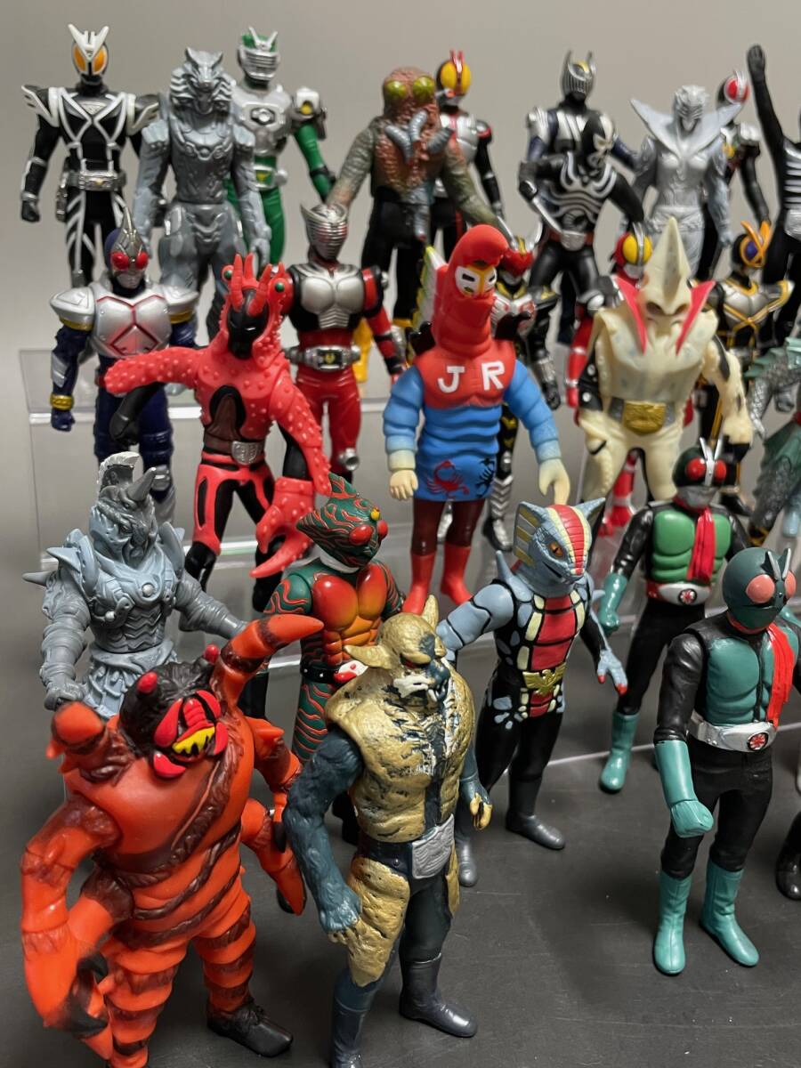 当時物 仮面ライダー 2002 ミニソフビ 32体コンプリート ソフビ道