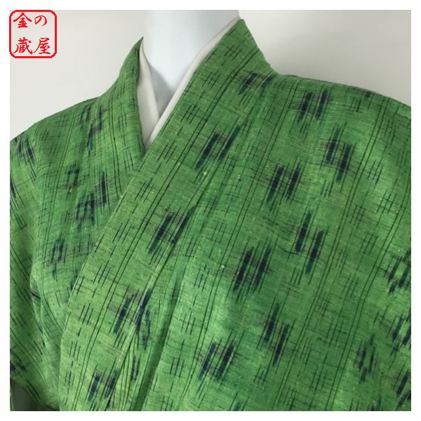 金の蔵屋 米沢琉球紬 手織り 正絹 しつけ付 未使用 美品