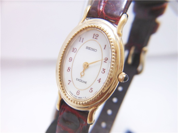 (中古)Exceline エクセリーヌ/レディース腕時計●電池交換済み