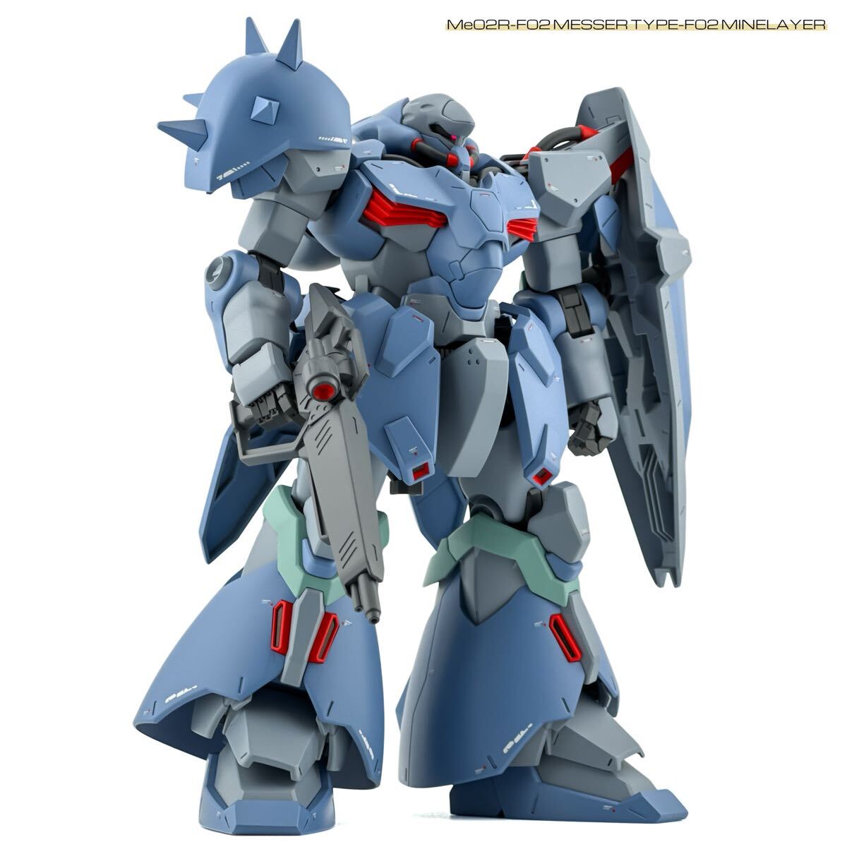 HG 1/144 メッサーF02型 マインレイヤー装備 塗装済 完成品 ガンプラ_1