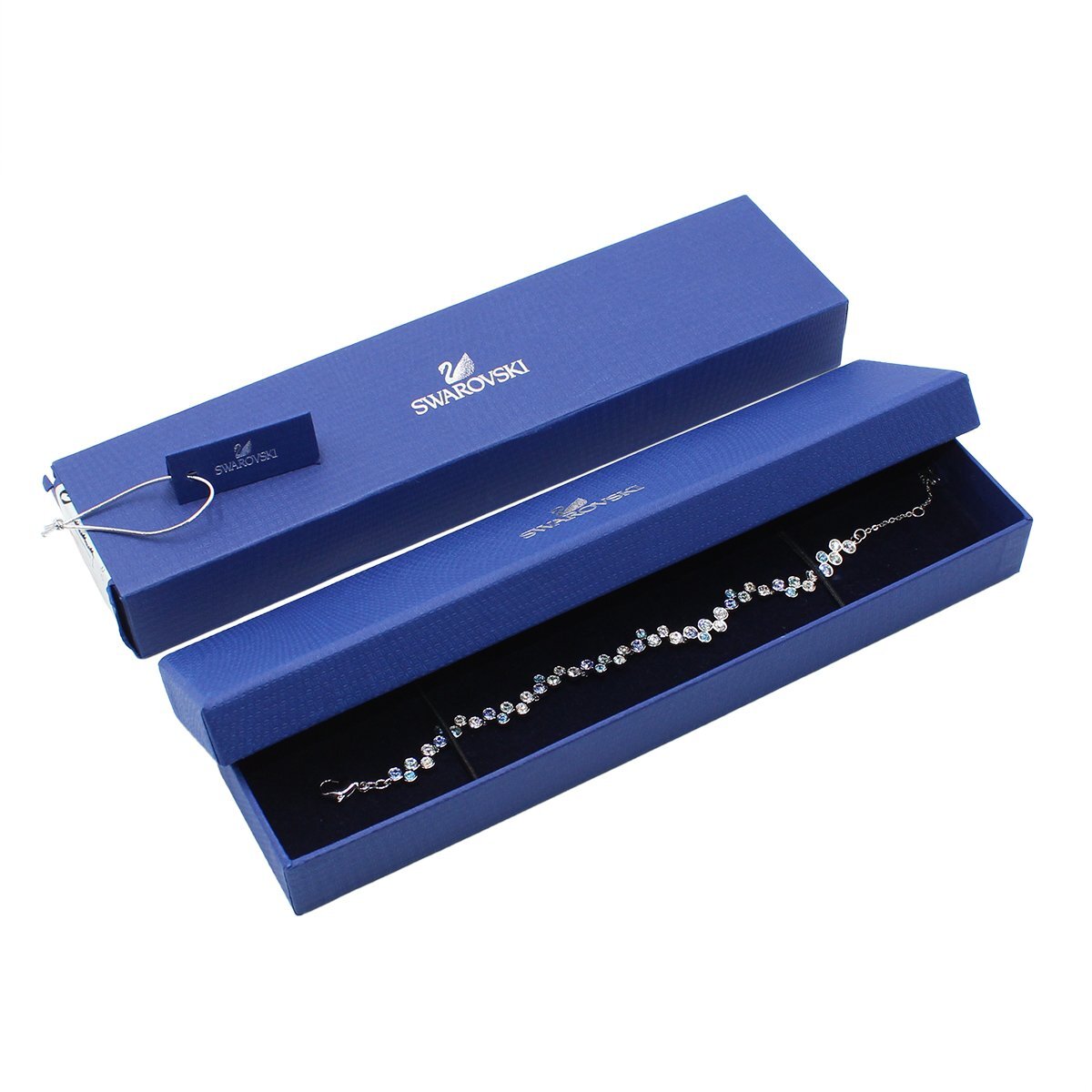 ☆Q2679 未使用 スワロフスキー Fidelity Blue クリスタル チェーン