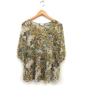 ホコモモラデシビラ Jocomomola de Sybilla ティアード シフォン チュニック ボタニカル