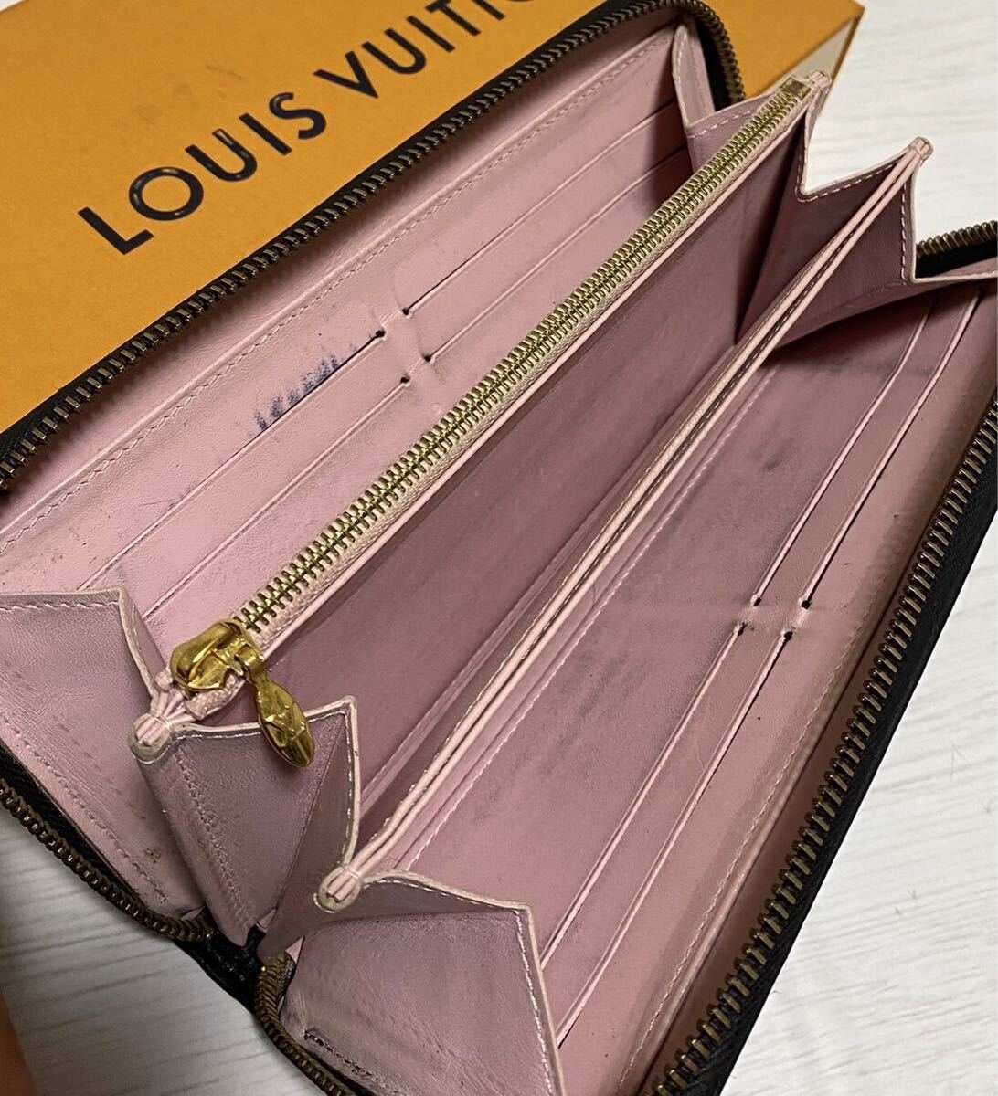 正規品/鑑定済/ルイヴィトンLVヴェルニラウンドジップ長財布/シリアル