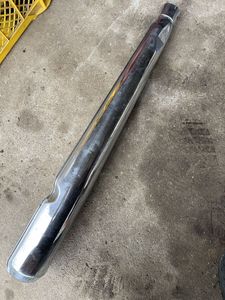 2519 初期型 CB250 CB350 純正マフラー 無番 純正サイレンサー 右側 1968年？当時物 ドリ