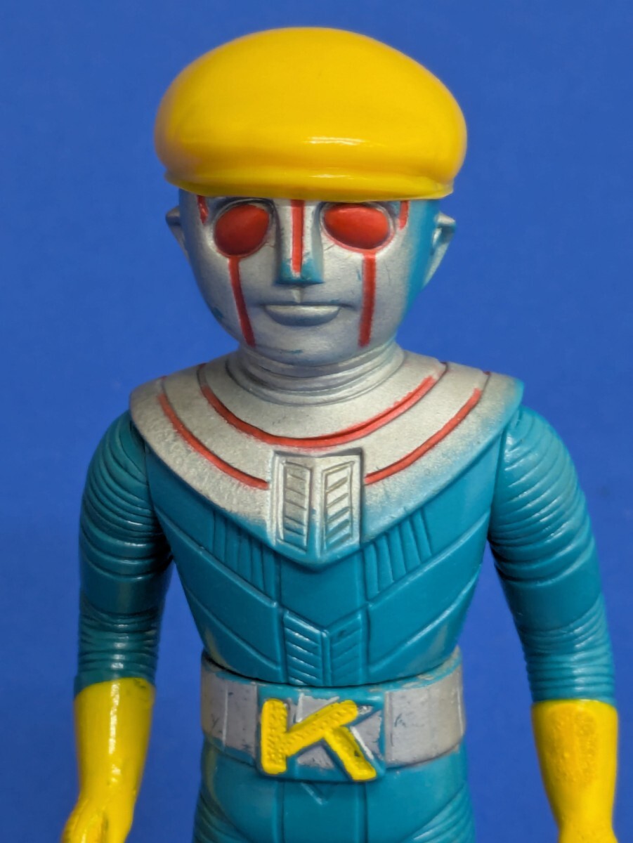 ☆ポピー ロボット刑事 K ソフビ 当時物 ハンチング付☆昭和レトロ