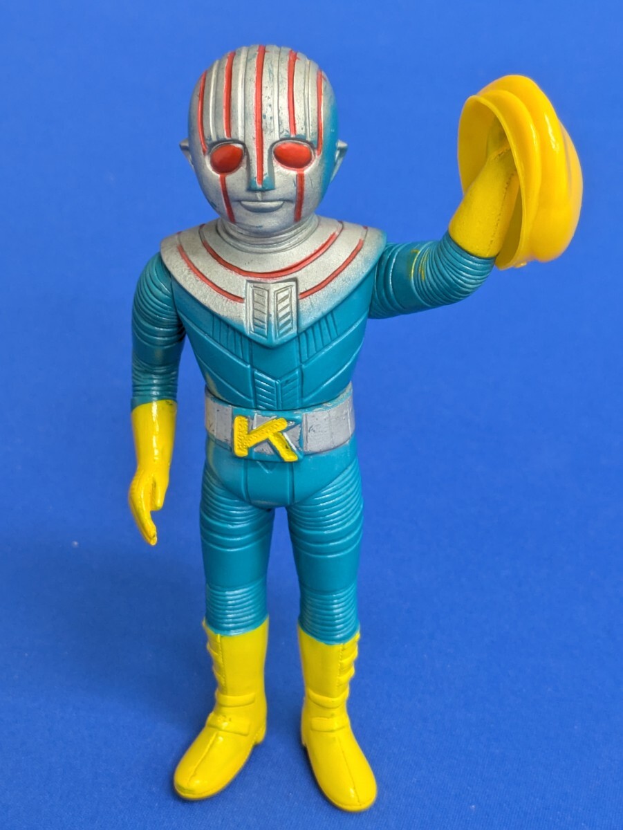 ☆ポピー ロボット刑事 K ソフビ 当時物 ハンチング付☆昭和レトロ