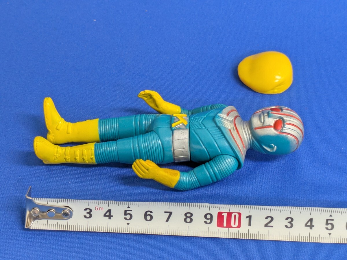☆ポピー ロボット刑事 K ソフビ 当時物 ハンチング付☆昭和レトロ 