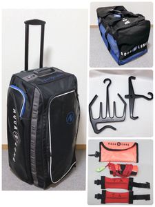 AQUALUNG Explorer CARRY On ローラーバッグ メッシュバッグ ハンガー アンクルウェイト