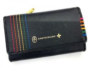 【丸-2720】KH◆［CASTELBAJAC］コインケース付きキーケース◆メンズ◆※ユーズド・中古