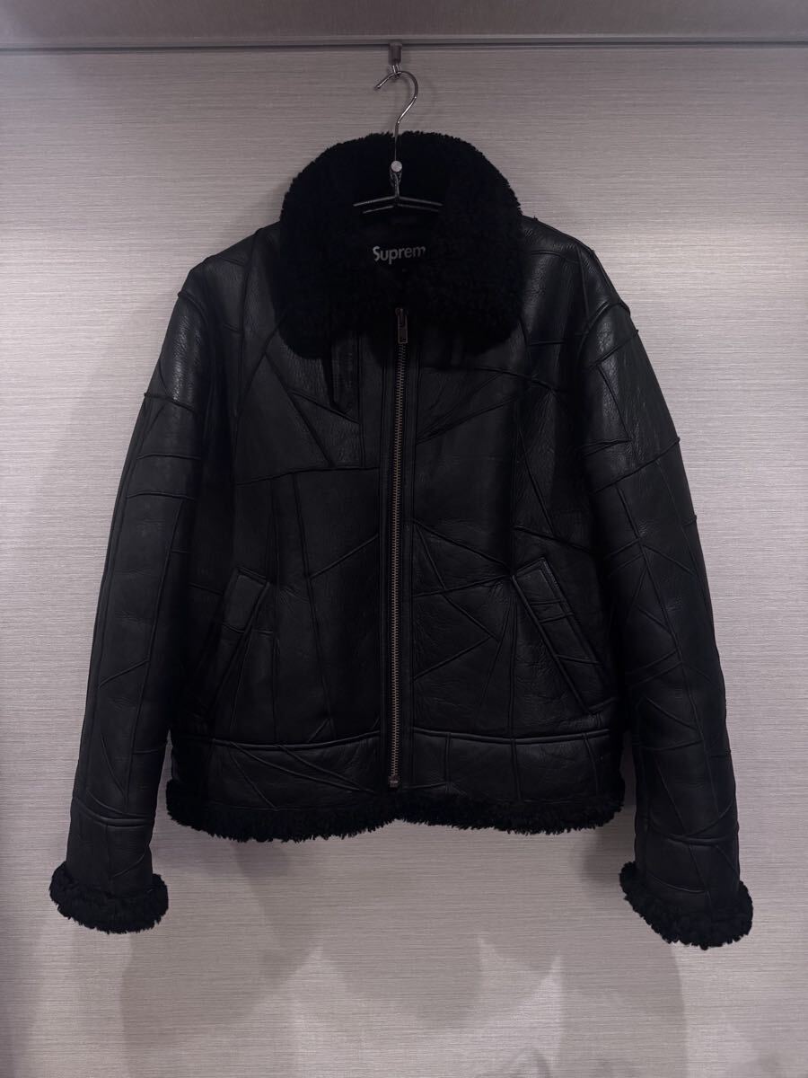 Supreme Patchwork Shearling B-3 Jacket SizeM フライトジャケット