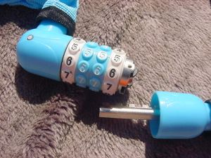 Portable Dial Chain Lock 3φx1200㎜ BLUE 新品未使用