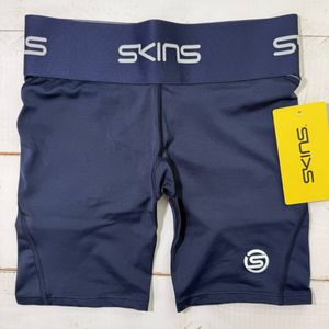【即決】SKINS スキンズ SERIES-1 コンプレッション ハーフタイツ Navy 海外S