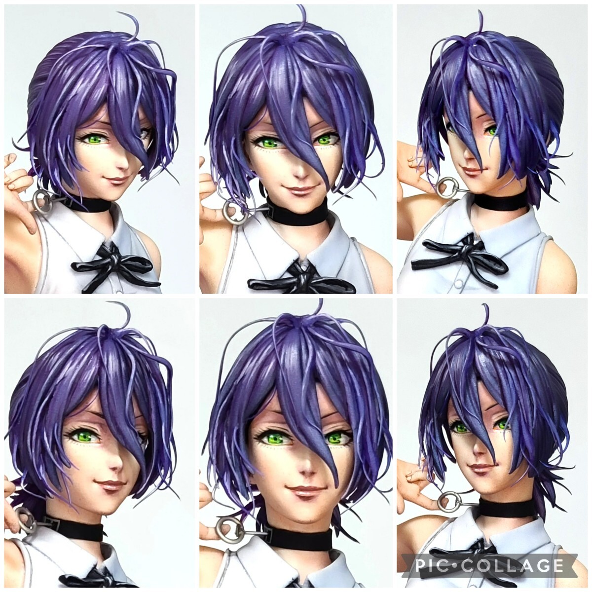二次元 リペイント チェンソーマン レゼ 顔の描き直し 頭髪追加 塗装