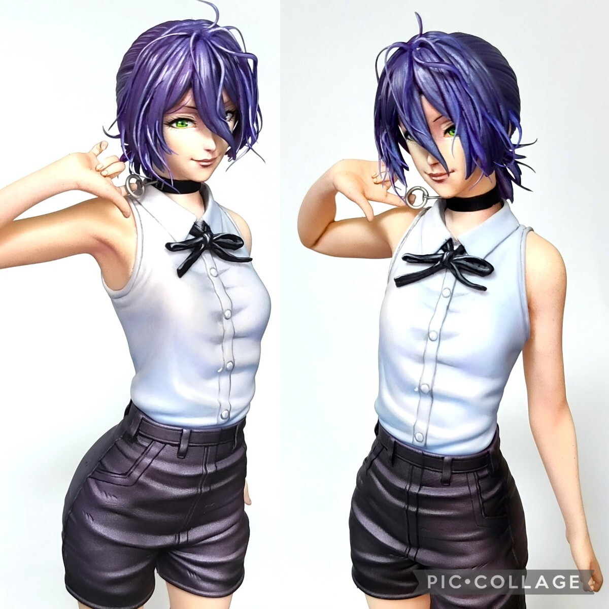 二次元 リペイント チェンソーマン レゼ 顔の描き直し 頭髪追加 塗装 