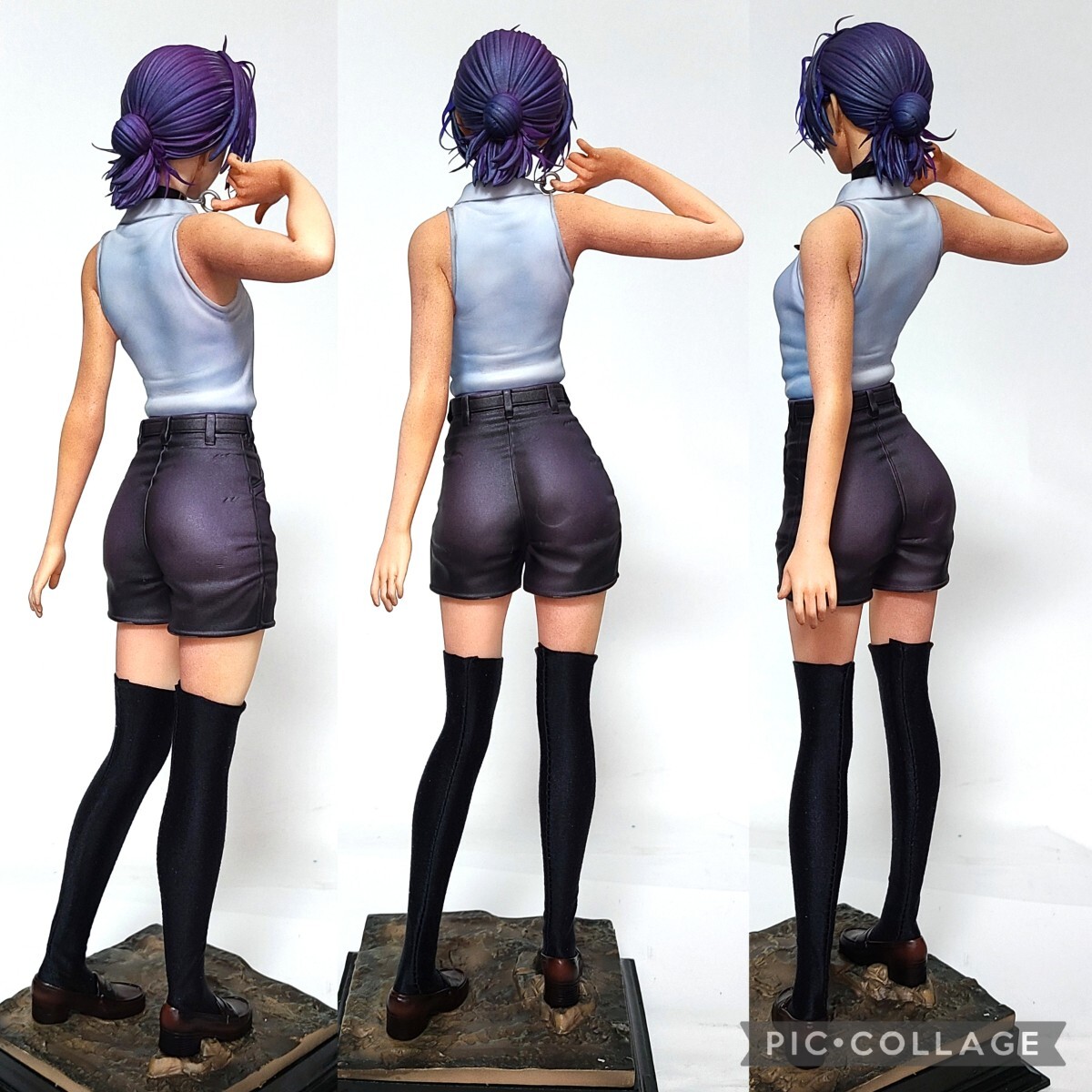 二次元 リペイント チェンソーマン レゼ 顔の描き直し 頭髪追加 塗装