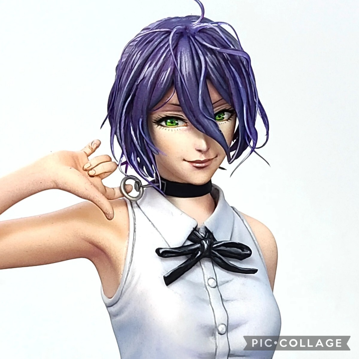 二次元 リペイント チェンソーマン レゼ 顔の描き直し 頭髪追加 塗装
