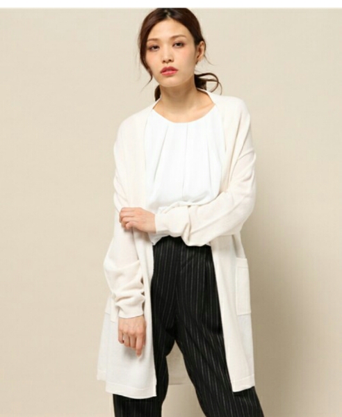 新品 ロペ カシミヤ混ロングカーディガン 