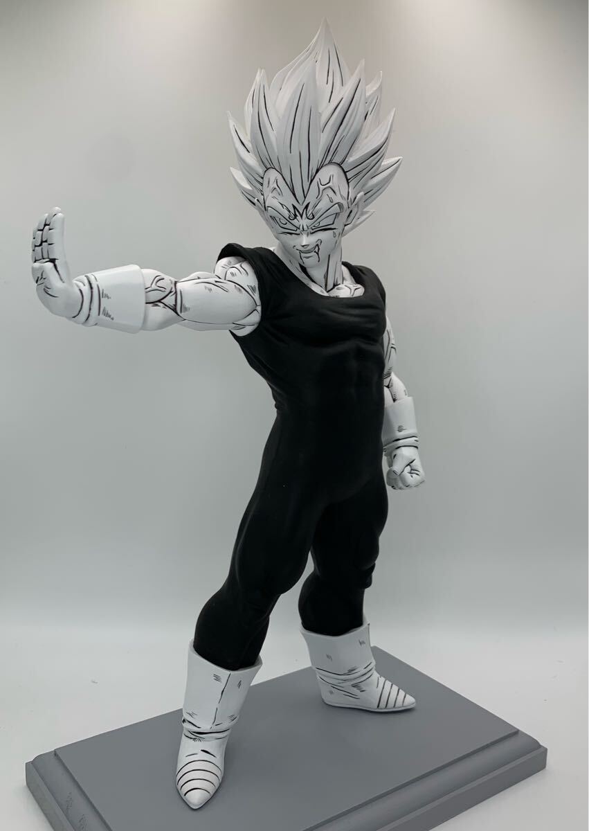 ベジータ リペイント フィギュア モノトーン ドラゴンボール 魔人ベジータ ベジータ 漫画風 リペイント 二次元塗装