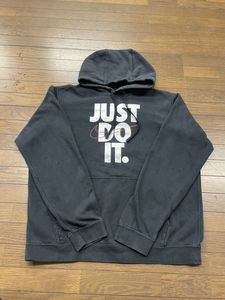 NIKE ナイキ パーカー ブラック ストリート フーディー JUST DO IT 黒　古着　used 00s