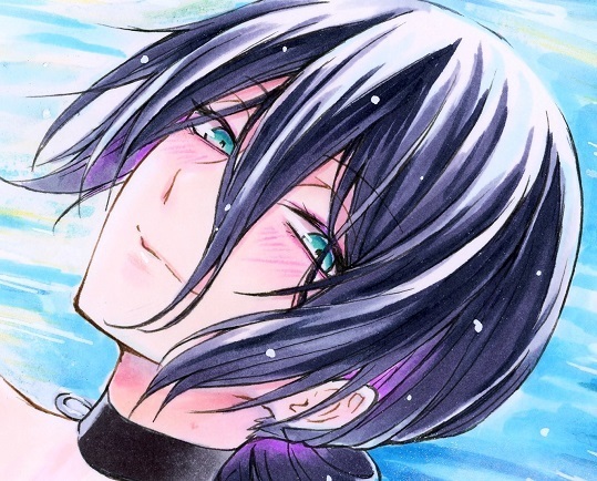 手描きイラスト ＜ レゼ ＞ チェンソーマン プール 直筆 原画 A4