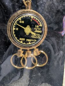 当時物ブースト計キーホルダーGTRUSTHKSターボKKKIHIブリッツGX71マークⅡハチマルヒーロ