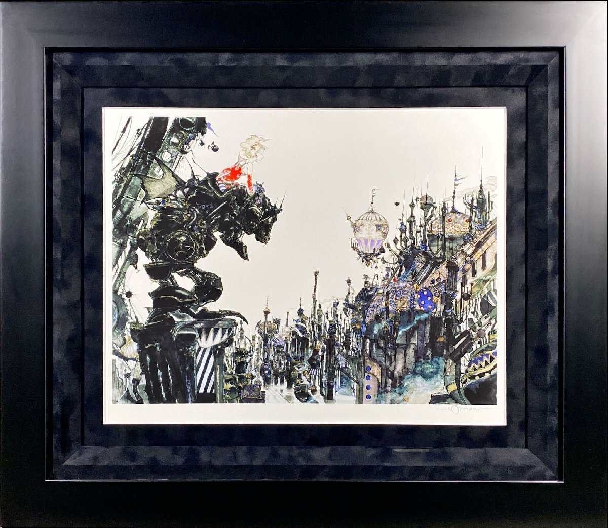 天野喜孝 剣舞 ジクレ 希少！）☆天野喜孝☆オーダー版画 街☆ジクレ☆版画作品☆FF6☆ティナ