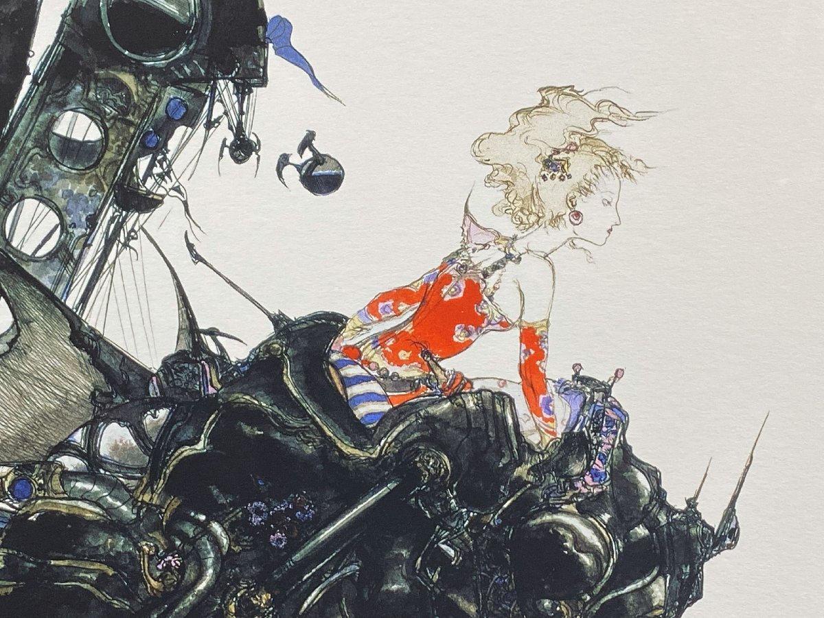 希少！）☆天野喜孝☆オーダー版画 街☆ジクレ☆版画作品☆FF6☆ティナ