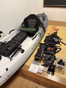 【即決】バイキングカヤック　忍　魚探　他備品セット　カヤック　カヌー