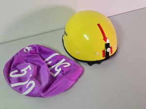 レトロ★ モンベル 自転車用 ヘルメット 黄色 ハーフメット mont-bell 紫 サイクリング