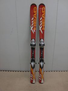 ★88）子供スキー・ヘッド「HEAD/XRC 75」127cm/チロリアSL7「解放値2-7」※キズ多数/滑