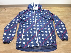 1/079 【小傷・汚れ有り】 Marbles ナイロンジャケット フルジップ パーカー スター柄 ネ