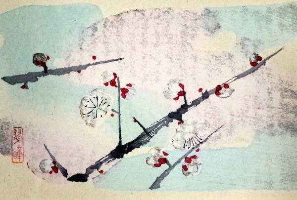 ■[sale]西山翠嶂 「暁に薫る」 木版画