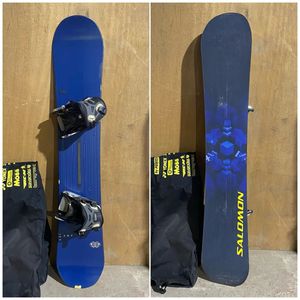 ♯【売り切り】SALOMON/サロモン スノーボード板 AMP 159cm ビンディング FLOW セット ※