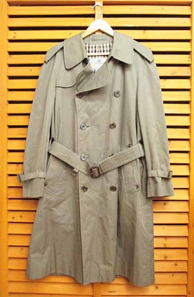 アクアスキュータム AQUASCUTUM 裏チェック柄トレンチコート ご落札