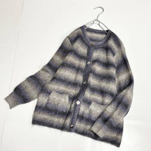 日本製　BEE Z　ゆったりサイズ　//　キッドモヘアミックス　カーディガン　⑥