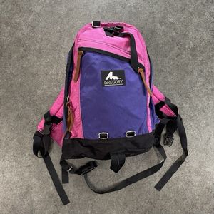 旧ロゴ USA製 GREGORY グレゴリー バックパック リュック デイパック バイカラー パープ