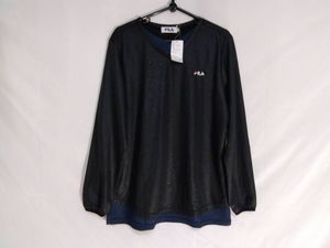 新品！FILA フィラ 星柄ドライロングTシャツ　レディースサイズL　送料ゆうパケットポス