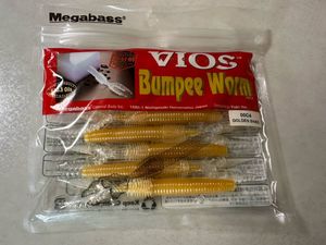 Megabass メガバス　バンピーワーム　ゴールデンシャッド　　未使用未開封新品