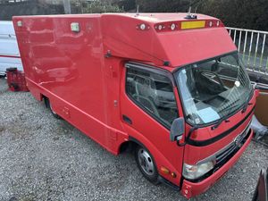 【切替式4WD】日野デュトロ　実走行9700km　パワーゲート付　元災害資器材運搬車　トラン