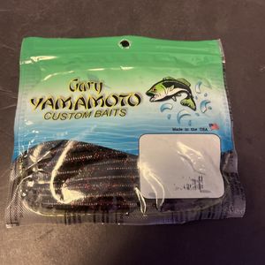 大量19本入り　ゲーリーヤマモト　カットテール　4インチ ウォーターメロンブラック&レッ