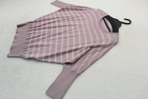 9557 新品 ボーダードルマンニットカットソー