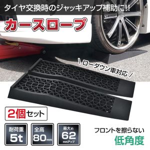 1円 カースロープ 2個 5t ローダウン車 アシスト ジャッキアップ補助 タイヤ交換 整備用