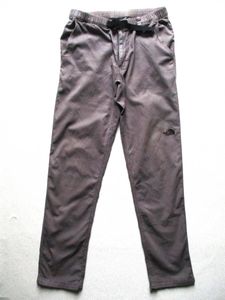 グレージュ★ L ノースフェイス★ クライミングパンツ★ アウトドア 綿×麻×ポリウレタ