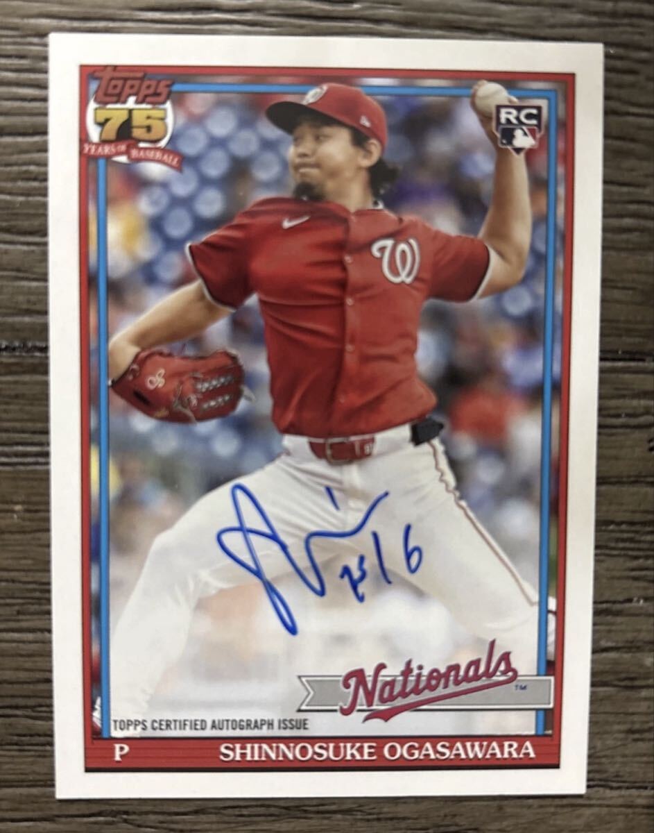 小笠原慎之介 2026 Topps Series 1 ルーキー 直筆サイン Shinnosuke