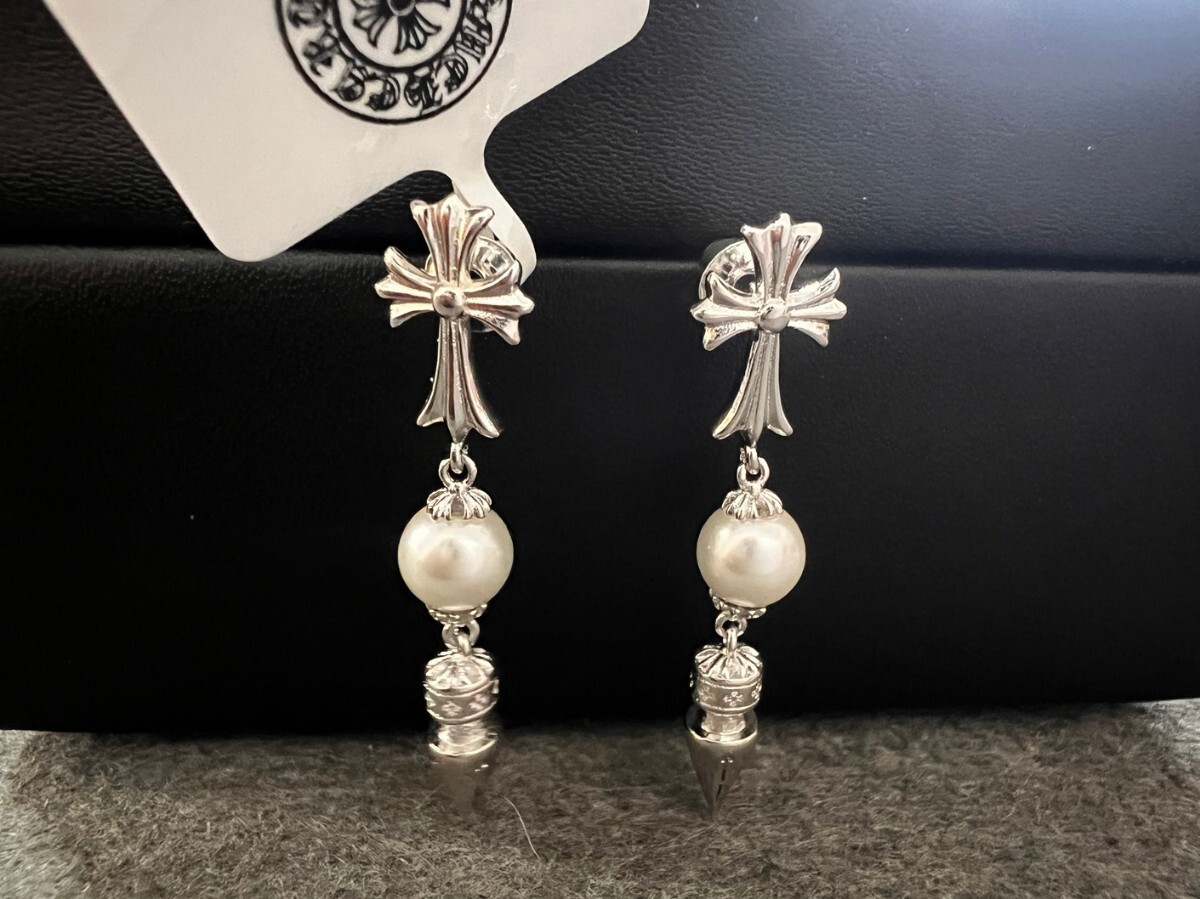 chrome hearts クロムハーツ ピアス シルバー925 イヤリング 両耳