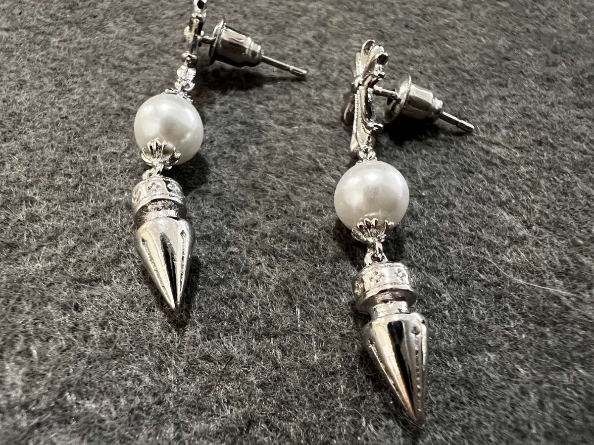 chrome hearts クロムハーツ ピアス シルバー925 イヤリング 両耳