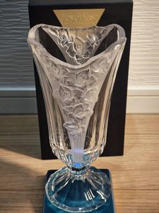 カメイガラス ガラス壷 花瓶 23cm KAMEI GLASS OSAKA 昭和レトロ KAMEI