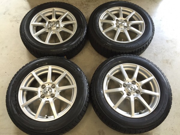 スタッドレス 15インチ アクア フィット 175/65R15 15x5.5J +42